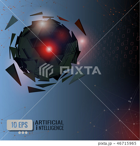 AI robot conceptual vector background 46715965