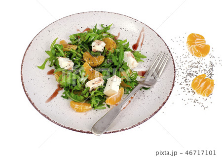 Delicious fruit and vegetables salad. Delicious fruit and vegetables salad. 46717101
