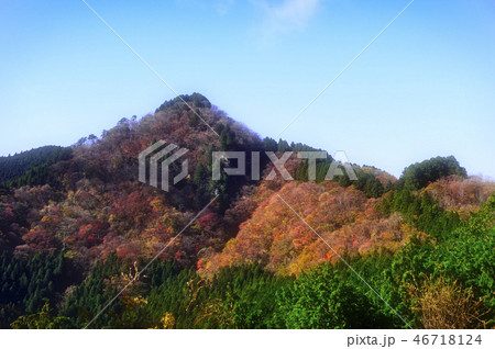 紅葉の御岳山 長尾平からの風景 紅葉の御岳山 長尾平からの風景 46718124