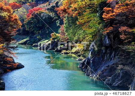 高津戸峡の紅葉 高津戸峡の紅葉 46718627
