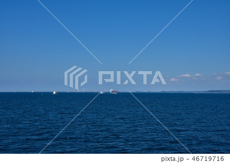 東京湾フェリーからの眺め 浦賀水道 東京湾フェリーからの眺め 浦賀水道 46719716
