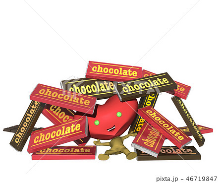 チョコに埋もれるキャラクター 46719847