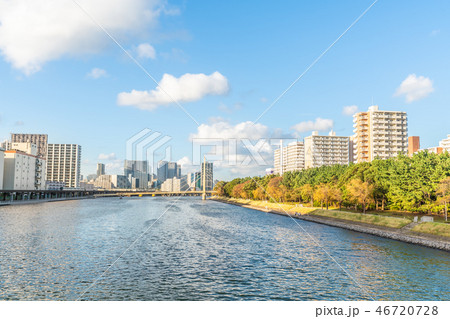 品川百景 かもめ橋と京浜運河/八潮団地と緑道公園 品川百景 かもめ橋と京浜運河/八潮団地と緑道公園 46720728