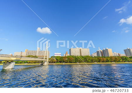 品川百景 かもめ橋と京浜運河/八潮団地と緑道公園 46720733
