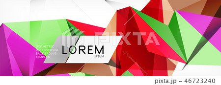 Science background. Abstract triangle pattern. Vector abstract geometric template Science background. Abstract triangle pattern. Vector abstract geometric template 46723240