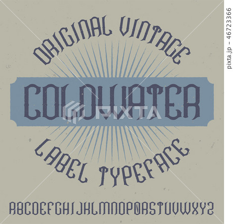 Vintage label typeface Vintage label typeface 46723366