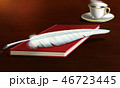 羽ペンと本 46723445