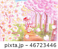 桜吹雪と恋くま 46723446