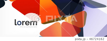 Modern geometric background. Poster template with polygonal elements Modern geometric background. Poster template with polygonal elements 46724162