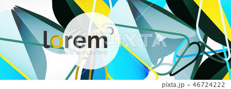 Modern geometric background. Poster template with polygonal elements Modern geometric background. Poster template with polygonal elements 46724222