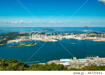 風師山展望台から望む巌流島【山口県】 46725041