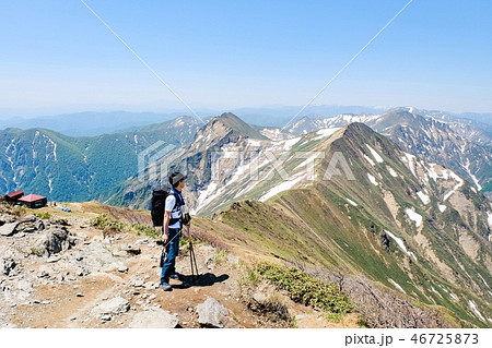 春の谷川岳登山 （トマノ耳より俎嵓・オジカ沢の頭・万太郎山を望む） 46725873