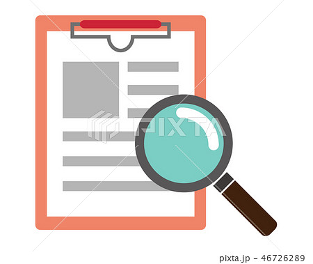 虫メガネ　ノート　レンズ　筆記用具　ルーペ　ベクター　バインダー 46726289