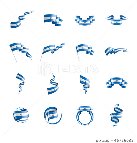 Salvador flag, vector illustration on a white background 46726635