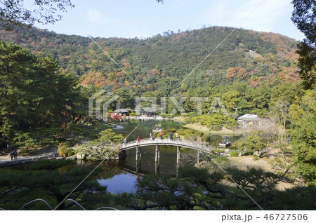 飛来峰からの眺望（栗林公園／香川県高松市） 46727506
