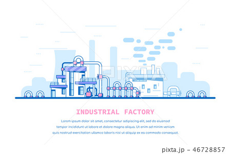 Industrial factory scene 46728857