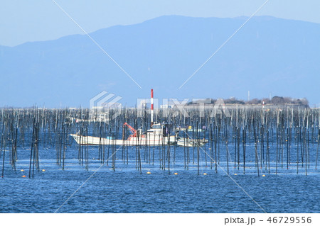 大牟田市 三池港 海苔船、 大牟田市 三池港 海苔船、 46729556