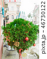 Decorations for New Year and holidays. Christmas balls on tree branches 46730122