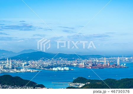 風師山展望台から望む北九州工業地帯【福岡県】 46730376
