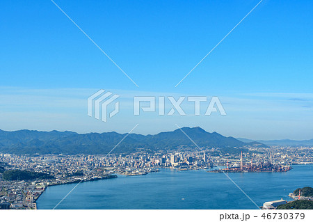 風師山展望台から望む北九州工業地帯【福岡県】 46730379