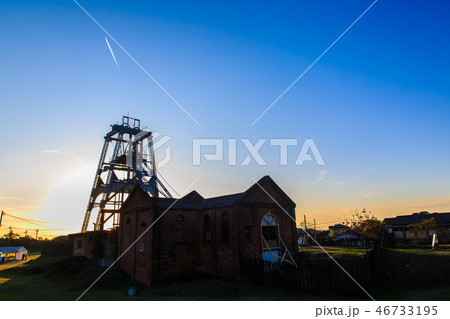 宮原坑の夕陽　世界遺産　【福岡県大牟田市】 46733195