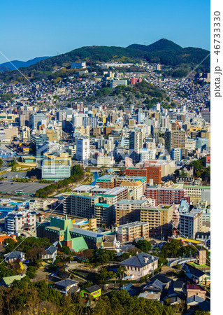 鍋冠山からの長崎市街地を望む 【長崎県長崎市】 鍋冠山からの長崎市街地を望む 【長崎県長崎市】 46733330