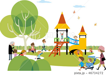 公園 風景 イラスト Amrowebdesigners Com