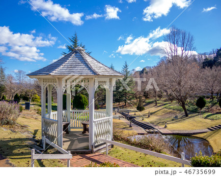 【静岡県伊豆市】公園のガゼボ【修善寺虹の郷】 46735699