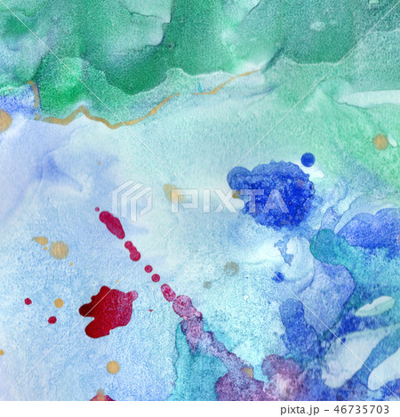 Abstract watercolor paper splash shapes isolated drawing. Illustration aquarelle for background. Abstract watercolor paper splash shapes isolated drawing. Illustration aquarelle for background. 46735703