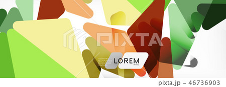 Mosaic triangular low poly style abstract geometric background. Polygonal vector. Abstract white 46736903