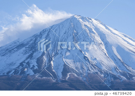 鳴沢からみた富士山 鳴沢からみた富士山 46739420