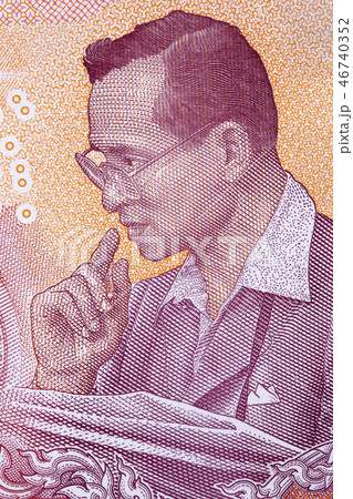 Bhumibol Adulyadej - Rama IX, a portrait from Thai Bhumibol Adulyadej - Rama IX, a portrait from Thai 46740352
