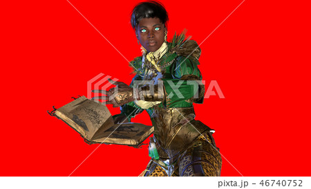 Magic Beautiful Woman 3d render 46740752