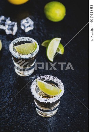 Tequila with lemon Tequila with lemon 46741393