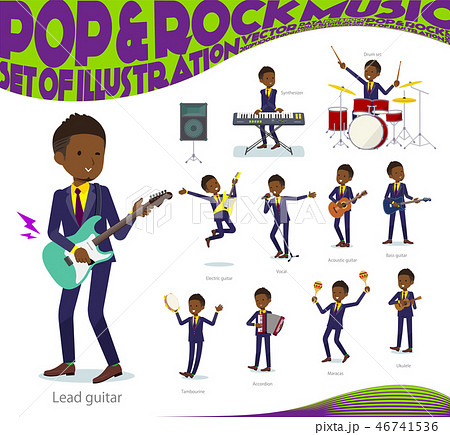 flat type Short hair businessman black_pop music 46741536