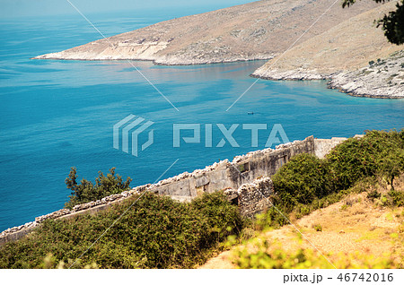 beach with beautiful landscape in Albania beach with beautiful landscape in Albania 46742016