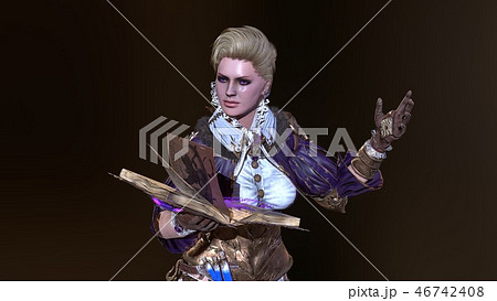 Magic Beautiful Woman 3d render 46742408