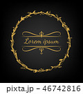 Vintage Premium Gold Elegant Monogram Autumn Leaf Vintage Premium Gold Elegant Monogram Autumn Leaf 46742816