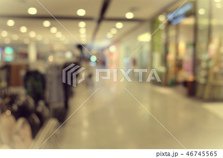 blurred image of shopping mall department store 46745565