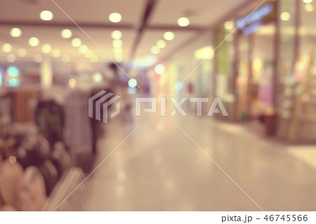 blurred image of shopping mall department store 46745566