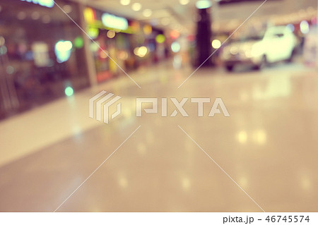 blurred image of shopping mall department store 46745574