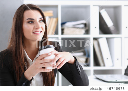 Business woman at workplace in office portrait 46746973
