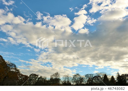 景色　空　雲　冬　茨城　 46748082