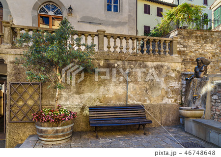street in old village Castellina in Chianti street in old village Castellina in Chianti 46748648