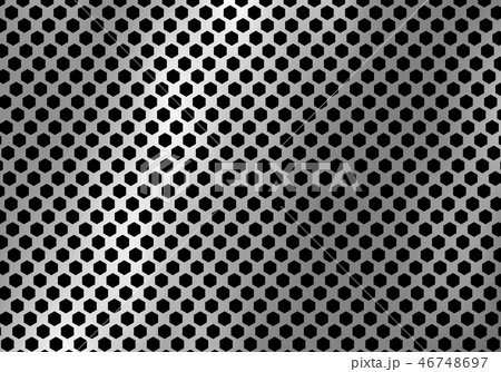 Abstract silver metal background made from hexagon Abstract silver metal background made from hexagon 46748697