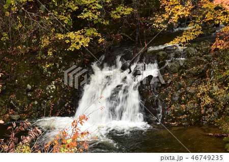 下北半島　薬研温泉の滝 46749235