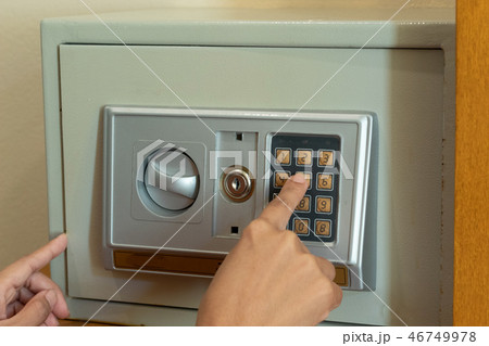 The fingers are pressed, the code safe. 46749978