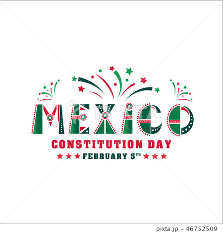 Mexico Constitution day illustration. Vector 5 february Celebration Card. Mexico Constitution day illustration. Vector 5 february Celebration Card. 46752509