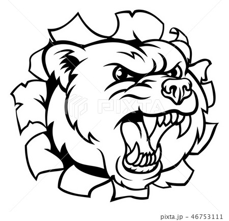 Bear Background Breakthrough Bear Background Breakthrough 46753111