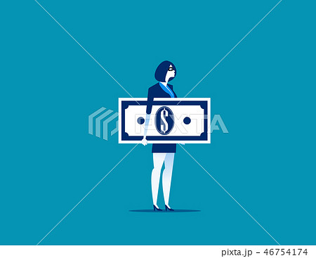 Thief in a black mask stole money.  46754174